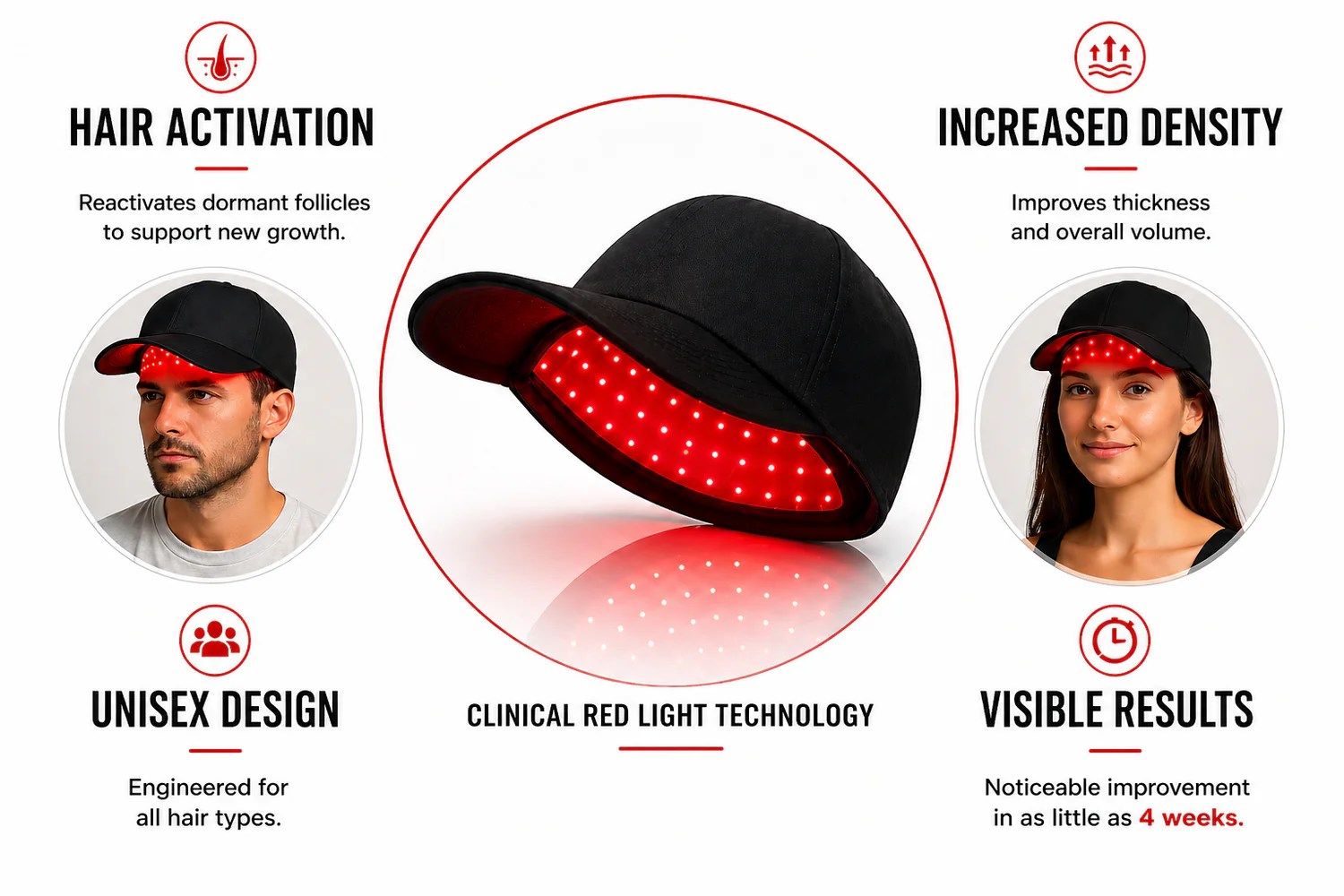 Four core benefits of the Tricho GlowCap